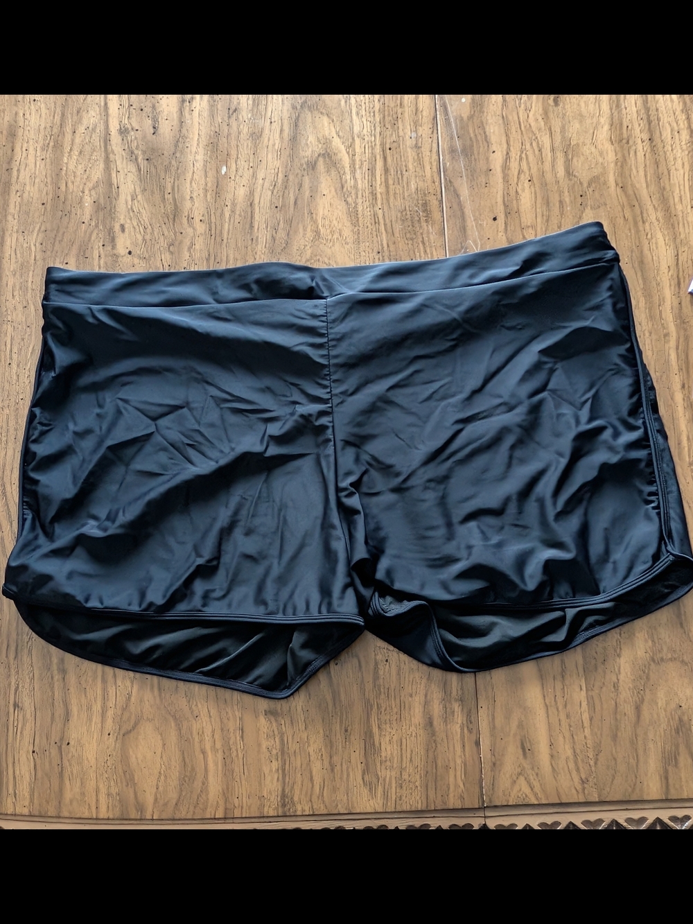 Holipick Black Swim Shorts Plus Size 26W